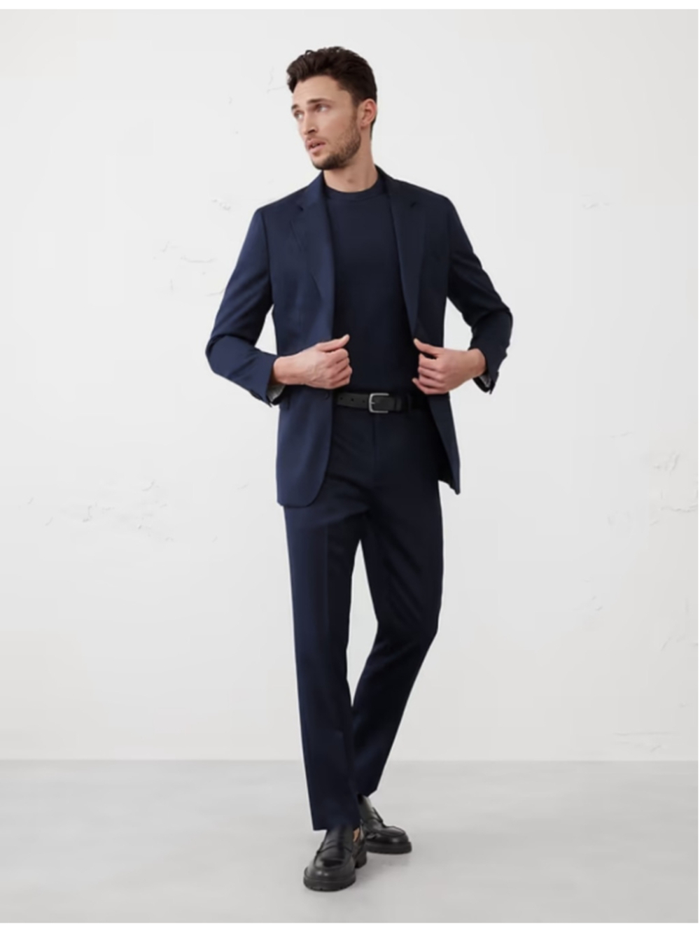Banana Republic Men's Satin Suit Trousers Navy Blue Size 32W Pants NWT RT$170